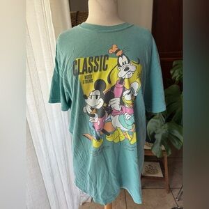 Disney Classic Mickey & Friends Green T-Shirt‎